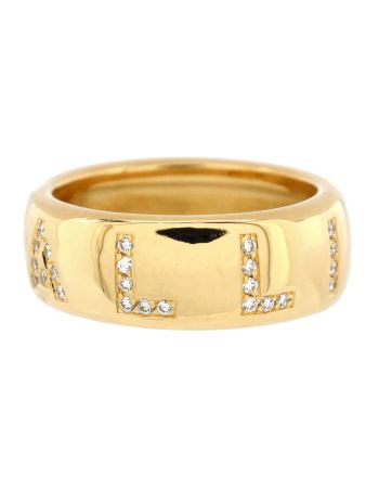 Alliance Ring 18K Yellow Gold and Diamonds